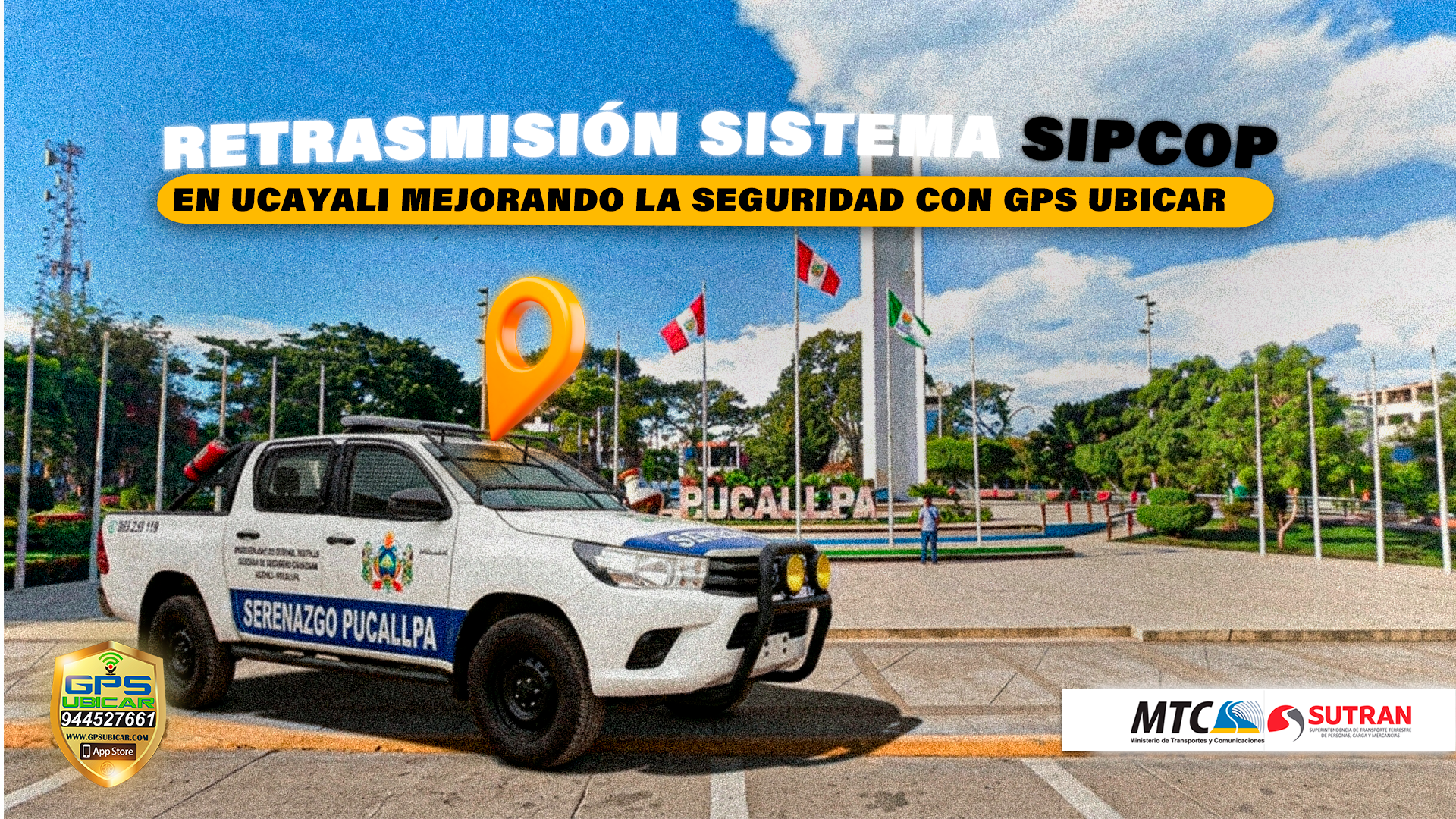 Retransmisión GPS SIPCOP-M Ucayali Pucallpa - GPS UBICAR